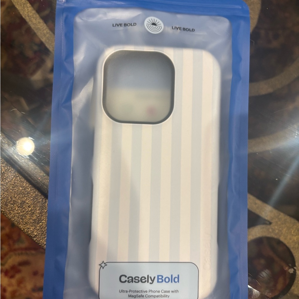 New Casely  Blue Protective iPhone 15 PRO Case - Picture 3 of 3